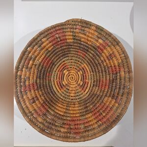 Native American Hand Woven Multicoloured Basket